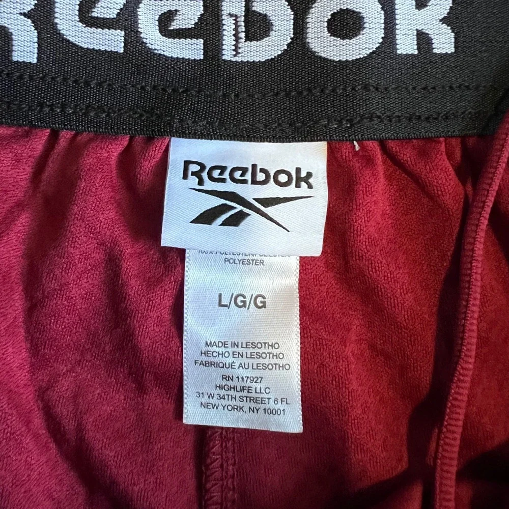 Reebok Mens Open Shot Basketball Shorts Garnet Red REM211SH30051 Size L 9 Inseam